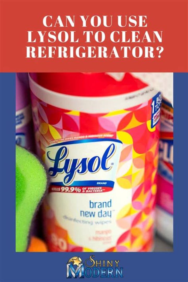 Can You Use Lysol To Clean Refrigerator