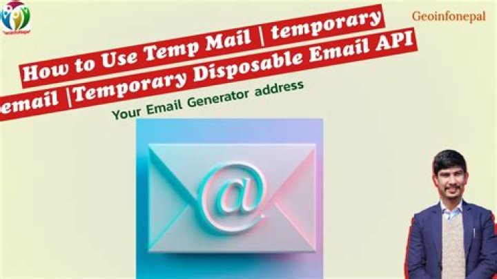 Temporary email address - How To Discuss