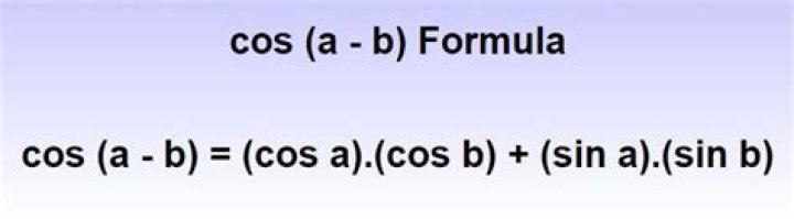 What is the formula of sin A into COS B