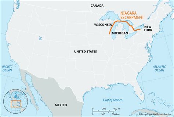 Where is escarpment located