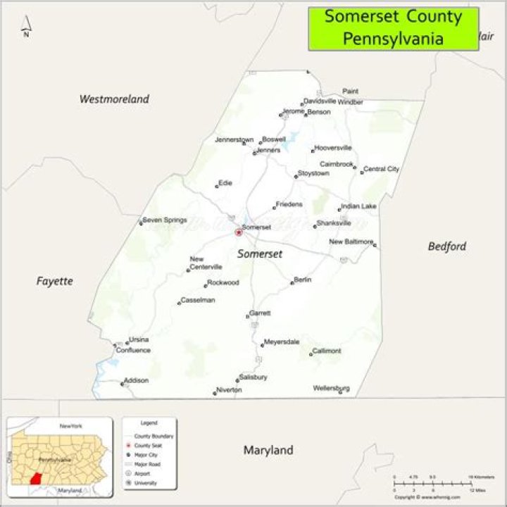 Where is Somerset County in Pennsylvania